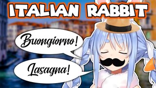 Pekora can speak Italian too? XD【Hololive / English Sub】