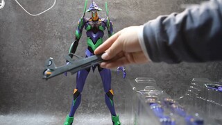 Big! Big! Big! Big! Big! Big! The largest movable model of Unit-01 yet! Unboxing of Bandai DYNACTION