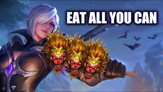 SILVANNA EAT ALL MONKE SHE SEES | MOBILE LEGENDS BANG BANG