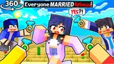 Everyone WANTS TO MARRY APHMAU In Minecraft! 360°