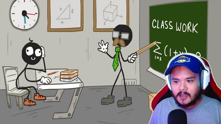TURUAN KO KAYO MAG CUTTING CLASS | Stickman Escape School | Funny Video