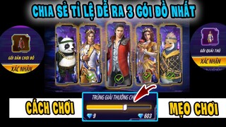 Free Fire hướng dẫn cách chơi sự kiện mở rương bí ẩn ít tốn kc được full 3 gói đồ hiếm của Free Fire