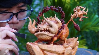 One Piece Spoiler?! Woodcarving Luffy Gear 5 vs. Saint Vorchuli