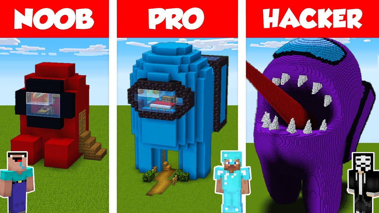 Minecraft NOOB vs PRO vs HACKER : FAMILY HOUSE CHALLENGE in minecraft /  Animation 