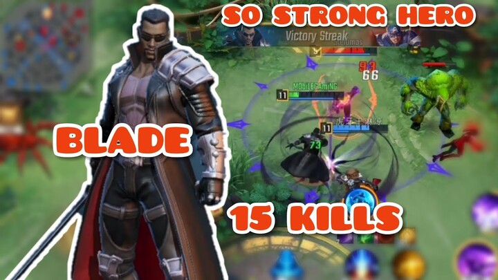 MARVELS SUPER WAR - BLADE 15 KILLS INCREDIBLE LIFESTEAL. SO STRONG HERO