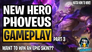 PHOVEUS GAMEPLAY Part 3. | EPIC SKIN GIVEAWAY! MOBILE LEGENDS BANG BANG