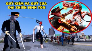 GTA 5 KATANA MAN Quỷ Đầu Kiếm Và Trận Tử Chiến Sinh Tồn Cuối Cùng Với CHAINSAW MAN Quỷ Đầu Cưa !