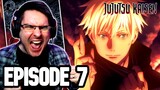 GOJO DOMAIN EXPANSION!! | Jujutsu Kaisen Episode 7 REACTION | Anime Reaction