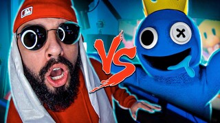 Azul Babão do Roblox (Rainbow Friends) Vs. Mussoumano - Batalha com Games