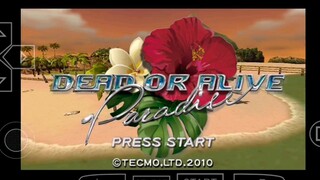 Dead Or Alive Paradise (Europe) - PSP (Kasumi, Day 1 only) PPSSPP emulator.