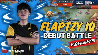 FLAPTZY DEBUT BATTLE HIGHLIGHTS MPL SEASON 6 | SNIPE GAMING TV (HD)