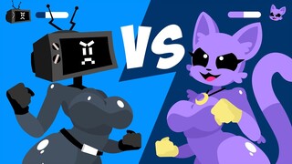 Catnap Girl VS TV Woman | Poppy Playtime chapter 3 Animation