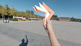 Cara membuat bumerang origami tanpa lem!