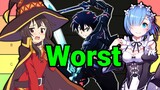 Ranking My Subscribers "WORST" Anime