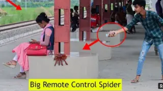 prank indian publik with spider funny and comedy