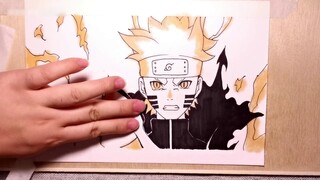 I actually drew a glowing Naruto using spicy strips!