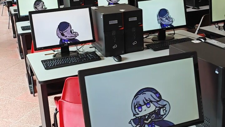 When 28 computers play kurukuru at the same time~