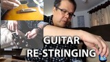 How to Restring Acoustic Guitar Tutorial (lesson in Filipino)