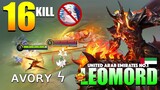 Aggressive Offlaner Leomord! 16 Brutal Kill | Former Top 1 Global Leomord Gameplay By ᴀᴠᴏʀʏ ϟ ~ MLBB
