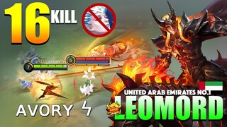 Aggressive Offlaner Leomord! 16 Brutal Kill | Former Top 1 Global Leomord Gameplay By ᴀᴠᴏʀʏ ϟ ~ MLBB