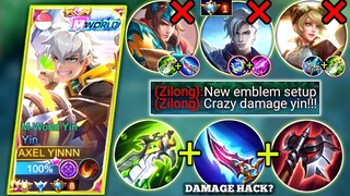 YIN VS ZILONG & HYPER AAMON | YIN SIDELANE BEST BUILD AND NEW BEST EMBLEM SET UP | MOBILE LEGENDS