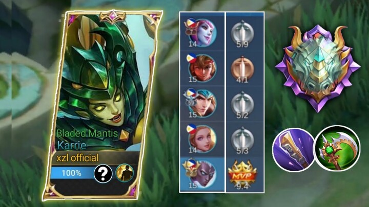 KARRIE BEST BUILD TO CARRY TOXIC KIDS IN EPICAL GLORY😂 | MLBB
