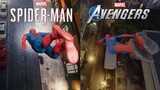 Spider-Man jumping from highest point in Marvel's Spider-Man & Marvel's Avengers