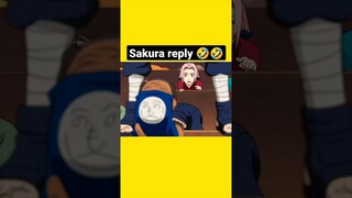 Savage Sakura Lover 🌸 Naruto savage reply in hindi Naruto Funny movement in hindi #shorts #naruto