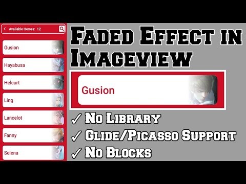 How to use Fade Effect in Imageview using Sketchware