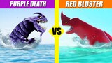 Purple Death vs Red Bluster (Sea Beast) | SPORE