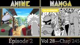 NARUTO: See these 20 differences between the anime and the manga!! (Vol 28-29-30-31)