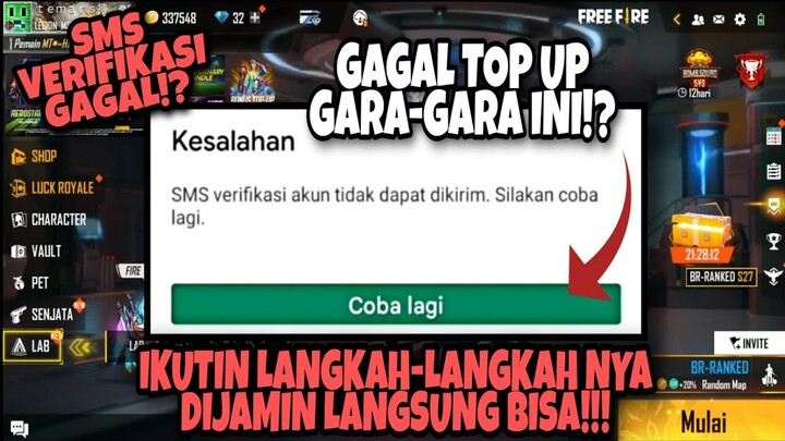 Cara Mengatasi SMS Verifikasi Akun Tidak Dapat Dikirim Silahkan Coba Lagi | Dijamin Langsung Bisa