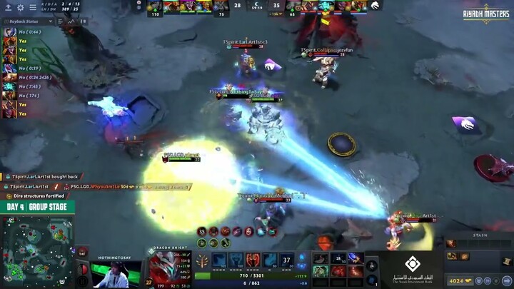 Great Team fight btw LGD and Spirit