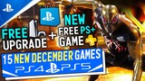 15 BIG Upcoming NEW December PS4/PS5 Games! FREE PS+ Game, Free PS5 Upgrade + More! (New Games 2022)