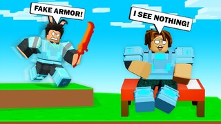 FAKE* Diamond Armor in Roblox BedWars..