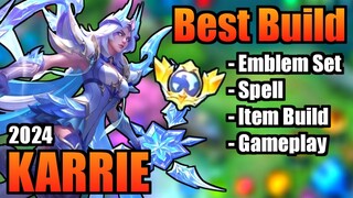 KARRIE BEST BUILD 2024 | TOP 1 GLOBAL KARRIE BUILD | KARRIE - MOBILE LEGENDS | MLBB