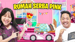 24 JAM DESAIN DAN DEKOR RUMAH IMPIAN 😍🤩 RUMAH FULL SERBA PINK [AHA WORLD INDO]