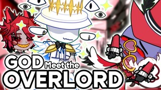 If God when to OVERLORDS MEETING || Hazbin Hotel Gacha Animation ||