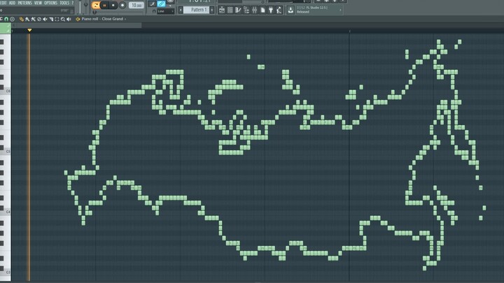 （么集）钢琴版俄罗斯地图