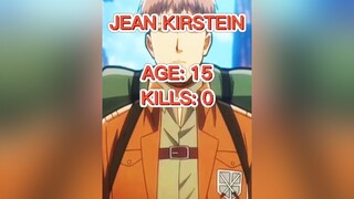 Jean's Total Kills aot fyp viral AttackOnTitan edit anime aotedit jean totalkills animeedit jeankir