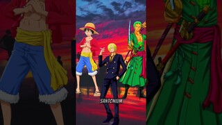 Who is stronger? Luffy 🆚 Zoro 🆚 Sanji #luffy #zoro #sanji #onepiece #edit