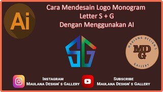 Cara Mendesain Logo Monogram Letter S + G Dengan Menggunakan AI