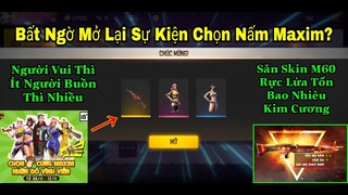 [Garena Free Fire]/Lý Do Mở Lại Sự Kiện Chọn Nấm Maxim,Game Thủ Không Hài Lòng Với Sự Kiện Này?