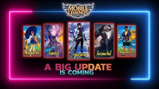 A BIG UPDATE IS COMING | GUSION REVAMP , LEOMORD REVAMP , HAYABUSA & KAGURA SUMMER SKIN REVAMP MLBB