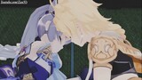 [MMD Genshin Impact] Aether trying to kiss Keqing