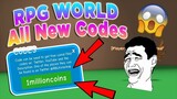 ROBLOX ⚔️RPG WORLD⚔️ ALL NEW CODES! 2019 APRIL