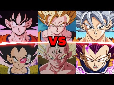 Goku vs Vegeta at EVERY Point in the Series