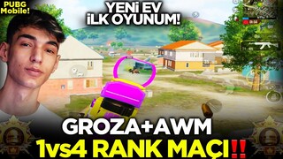 6000 PUAN'DA GROZA AWM BULDUM, KAÇIN BENDEN!  RANK MAÇI! / PUBG MOBİLE