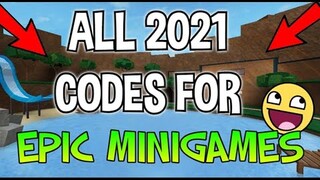 Roblox Epic Minigames All New Codes! 2021 April