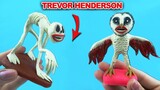 Làm quái vật bằng đất sét của Trevor Henderson - Anxious dog, Humanoid Owl